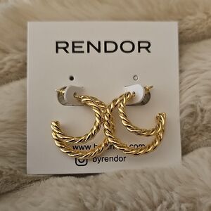 Gold RENDOR earrings
